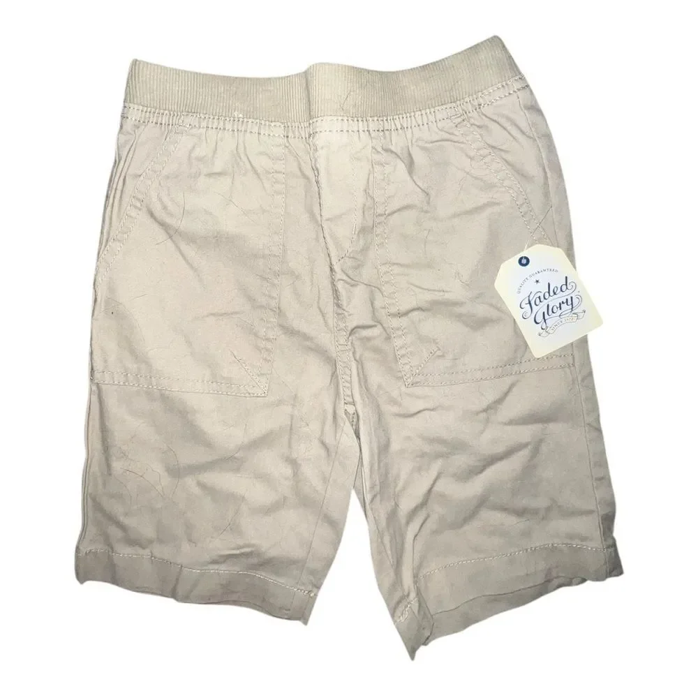 Children's Place Faded Glory Lot of Four Chino Shorts Boys 4/5 4T EUC New
